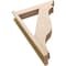 Ekena Millwork 5 1/2-in W x 24-in D x 36-in H Funston Trad Rough Cedar Woodgrain TimberThane Outlooker, Primed Tan OUTUR055X24X36FST04RCPR - alternate 2